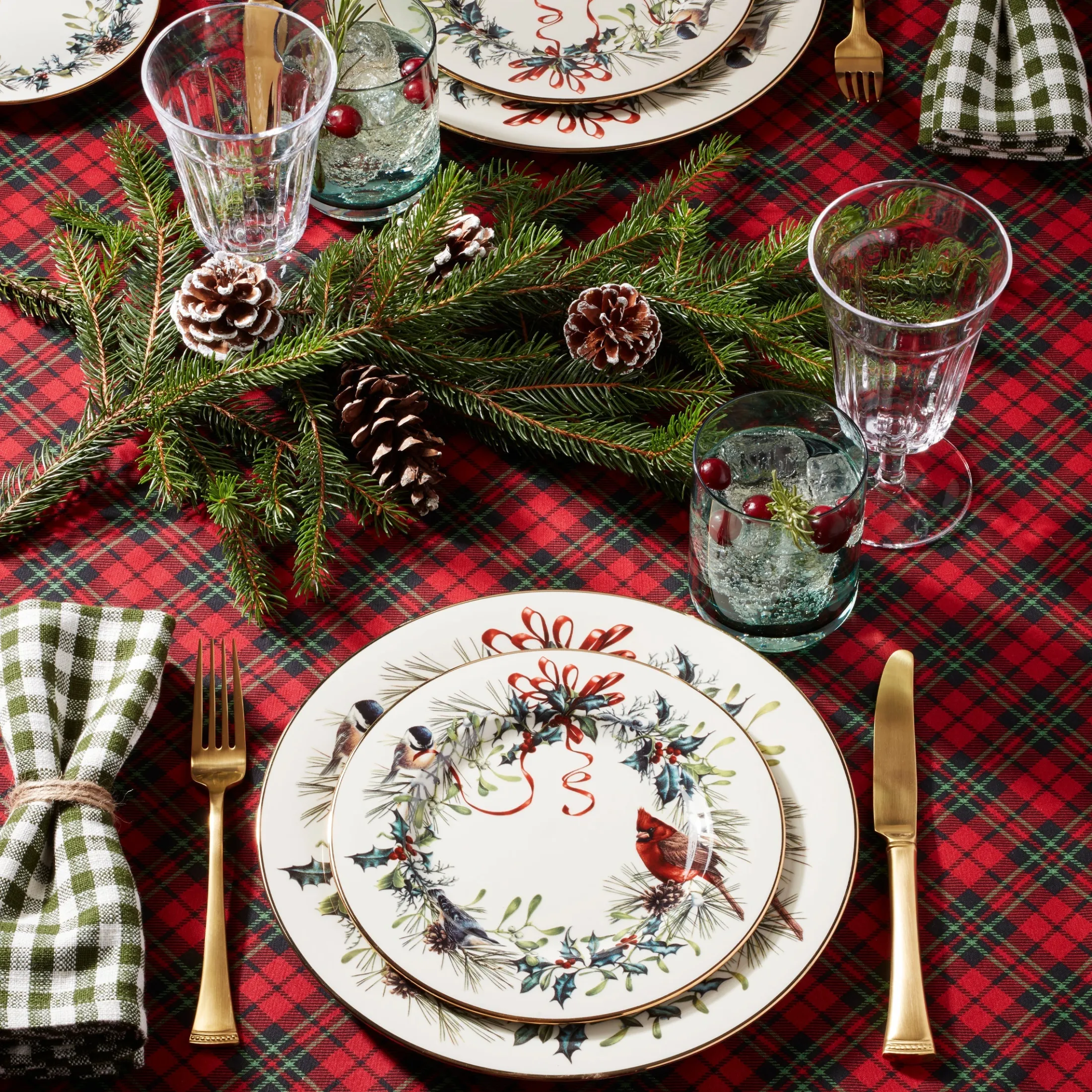 Winter Greetings Salad Plate