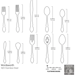 Wordsworth 45-Piece Flatware Set